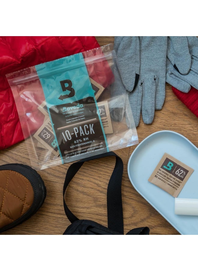 Boveda 62% Humidor Packets - 2 Way Humidity Control Packs- Size 4-10 Count Resealable Bag - Cigar Humidor Accessories - Bulk Humidity Packs - Relative Humidity Packs - Humidor Packet - Image 2